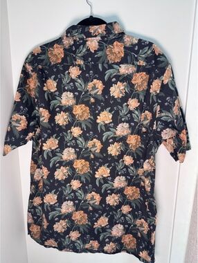 Good Man Brand men’s floral button-front shirt, size XL